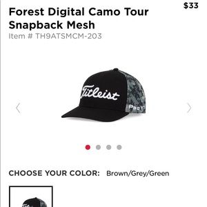 Titleist Forest Digital Camo Tour SnapBack Hat